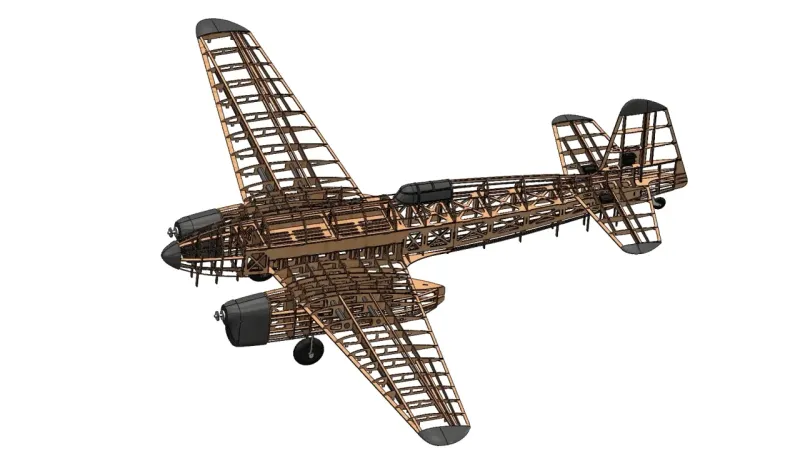 Caudron C640 Typhon 2690mm Lasercut Baukasten